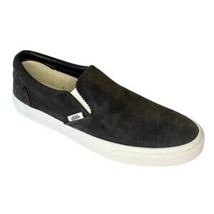 Vans Suede Slip-Ons Men's 8.5 Women's 10 | Charcoal Gray | NWOT